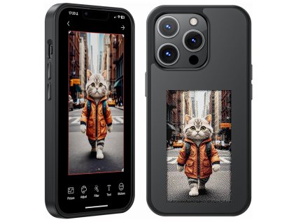 32347 techsuit smartscreen nfc inteligentny obal iphone 13 pro cierny
