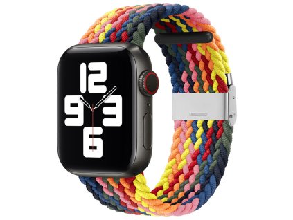 49809 techsuit watchband w032 remienok pre apple watch 1 2 3 4 5 6 7 8 9 10 se se 2 38 40 41 42 mm farebny ruzovy colorful pink