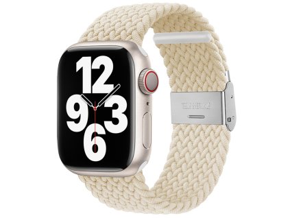 49806 techsuit watchband w032 remienok pre apple watch 1 2 3 4 5 6 7 8 9 10 se se 2 38 40 41 42 mm hviezdne svetlo star light