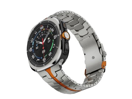 51936 techsuit watchband w063 remienok pre samsung galaxy watch ultra 47 mm titanovo oranzovy titanium orange