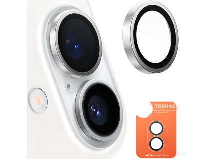 53820 2 torras lensguard camera protector ochranne sklo objektivu pre iphone 16 plus titanium grey