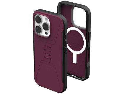 43425 uag civilian magsafe puzdro na iphone 16 pro bordova