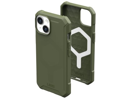 43758 uag essential armor magsafe puzdro na iphone 15 olivova zelena