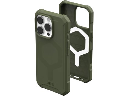 43722 uag essential armor magsafe puzdro na iphone 16 pro olivova zelena