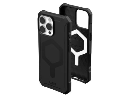 43704 7 uag essential armor magsafe puzdro na iphone 16 pro max cierna
