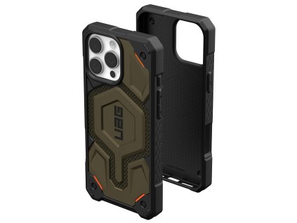 42741 uag monarch pro extremne odolny kryt na iphone 16 pro max kevlar element zelena