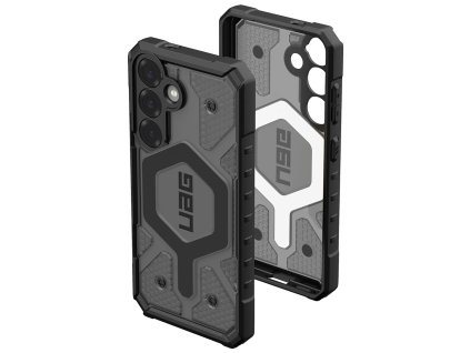 56526 uag pathfinder clear magsafe odolny priehladny kryt s magsafe samsung galaxy s25 sivy ash