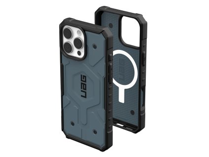 43371 uag pathfinder magsafe extremne odolny kryt na iphone 16 pro oblacna modra