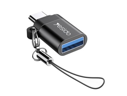 32335 yesido adapter otg gs06 type c na usb 3 0 plug play 5 gb s cierny