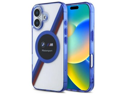 58734 bmw magsafe ochranny kryt motorsport iml s kruhovym dizajnom pre iphone 16 transparentny