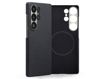 64320 edizard air magsafe case puzdro na samsung galaxy s25 ultra cierne