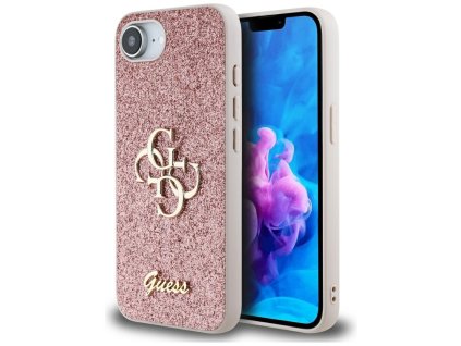 75822 guess glitter fixed big 4g guhcpse4hg4sgp puzdro pre iphone 16e ruzove