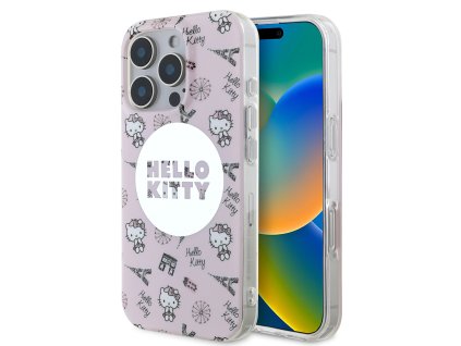 59049 hello kitty hardcase iml all over paris magsafe kryt na iphone 16 pro max ruzovy