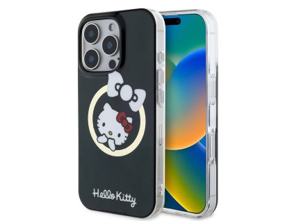 59046 hello kitty hardcase iml fun bow magsafe kryt na iphone 16 pro max cierny
