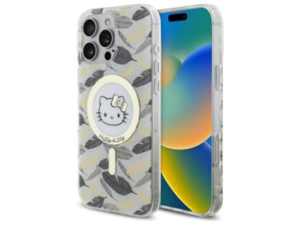 61803 hello kitty hardcase iml golden leaves magsafe kryt na iphone 16 pro max biely