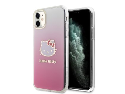 59100 hello kitty hardcase iml gradient electrop kitty head kryt na iphone 11 ruzovy