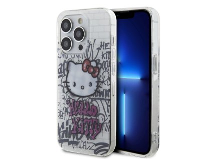 61788 hello kitty hardcase iml kitty on bricks graffiti kryt na iphone 14 pro biely