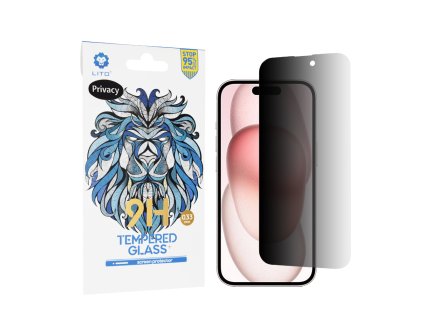 62232 lito 2 5d classic glass ochranne sklo na iphone 15 privacy