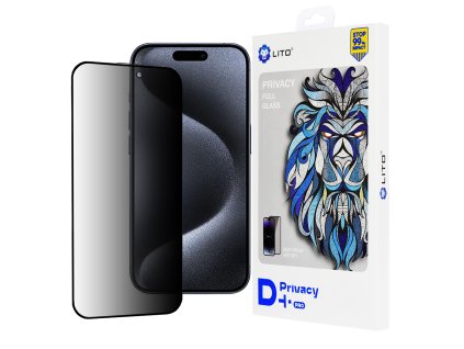 59886 lito d pro privacy ochranne sklo na iphone 15 pro cierne