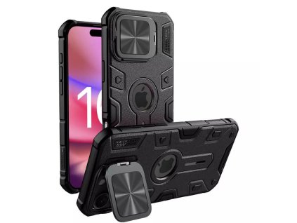 60915 nillkin camshield armor prop magnetic kryt na iphone 16 pro max cierny