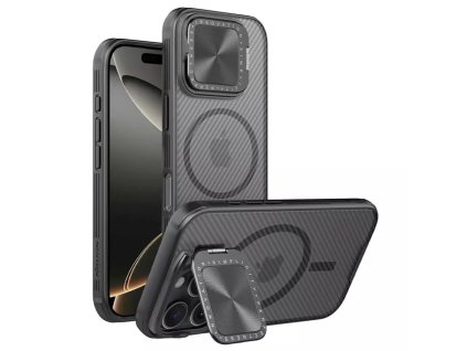 60903 nillkin camshield prop magnetic kryt na iphone 16 pro priehladny cierny