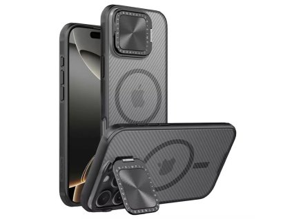60906 nillkin camshield prop magnetic kryt na iphone 16 pro max priehladny cierny
