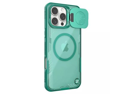 60951 nillkin iceblade prop magnetic bez vyrezu na kameru kryt na iphone 16 pro zeleny