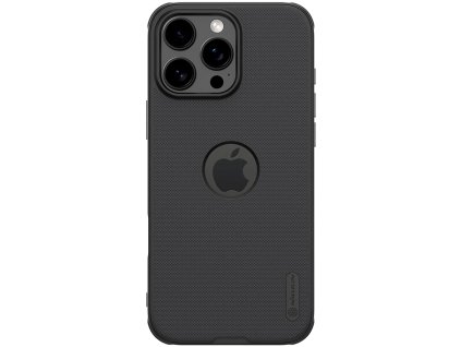 60813 nillkin super frosted shield pro logo cutout kryt na iphone 16 pro max cierny