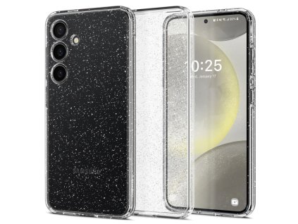 64185 spigen liquid crystal glitter kryt na samsung galaxy s24 fe kristalovy kremen crystal quartz
