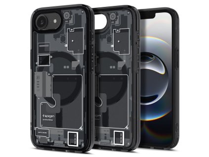 75795 spigen ultra hybrid zero one magsafe puzdro pre iphone 16e cierne