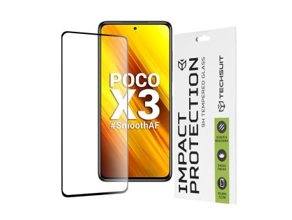 73380 techsuit 111d full cover full glue glass tvrdene sklo pre xiaomi poco x3 poco x3 nfc poco x3 pro cierne