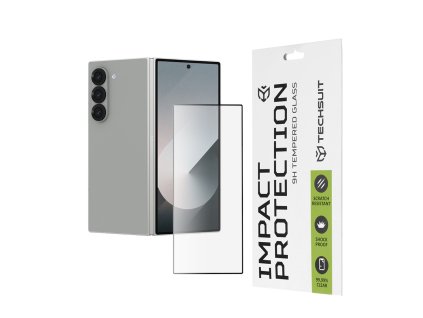 73077 techsuit 111d full cover full glue glass outside screen ochranne sklo pre samsung galaxy z fold6 cierne
