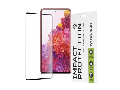 66186 techsuit 111d full cover full glue glass ochranne sklo na samsung galaxy s20 fe 4g s20 fe 5g cierne