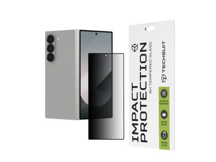 73080 techsuit 111d privacy full glue outside screen sukromne ochranne sklo pre samsung galaxy z fold6 cierne