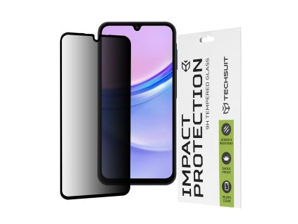 69195 techsuit 111d privacy full glue ochranne sklo na samsung galaxy a15 4g a15 5g m15 cierne