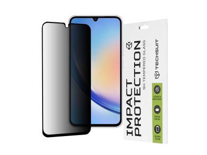 69072 techsuit 111d privacy full glue ochranne sklo na samsung galaxy a34 5g cierne