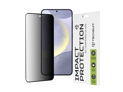 64863 techsuit 111d privacy full glue ochranne sklo na samsung galaxy s24 plus s25 plus cierne