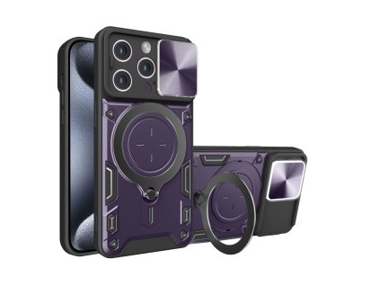 60258 techsuit camguard pro kryt na iphone 15 pro max fialovy