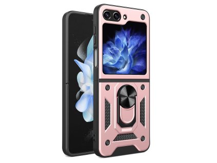72696 techsuit camshield series ochranny obal pre samsung galaxy z flip5 ruzovozlaty