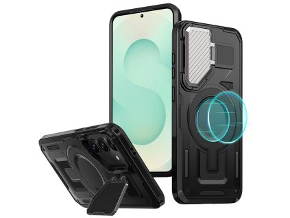 66051 6 techsuit camvault magsafe kryt na samsung galaxy s25 plus cierny