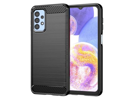 68628 techsuit carbon silicone kryt na samsung galaxy a23 4g a23 5g cierny