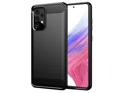 68589 techsuit carbon silicone kryt na samsung galaxy a53 5g cierny