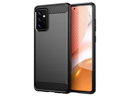 68556 8 techsuit carbon silicone kryt na samsung galaxy a72 4g a72 5g cierny