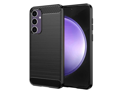 64608 techsuit carbon silicone kryt na samsung galaxy s23 fe cierny