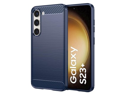 65190 techsuit carbon silicone kryt na samsung galaxy s23 plus modry
