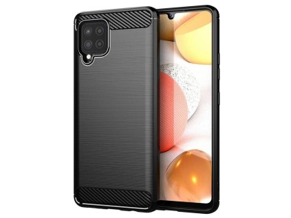 75648 7 techsuit carbon silicone puzdro pre samsung galaxy a42 5g cierne