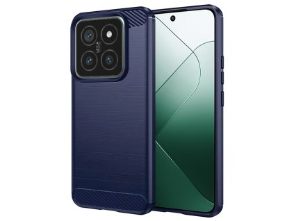 74229 techsuit carbon silicone puzdro pre xiaomi 14 modre