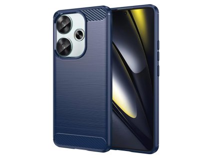 74463 techsuit carbon silicone puzdro pre xiaomi poco f6 modre