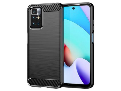 73395 6 techsuit carbon silicone puzdro pre xiaomi redmi 10 2021 redmi 10 2022 cierne
