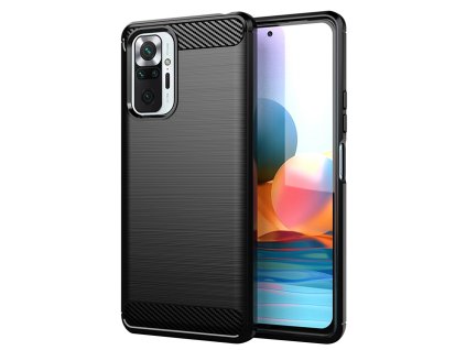 73353 7 techsuit carbon silicone puzdro pre xiaomi redmi note 10 pro note 10 pro max cierne
